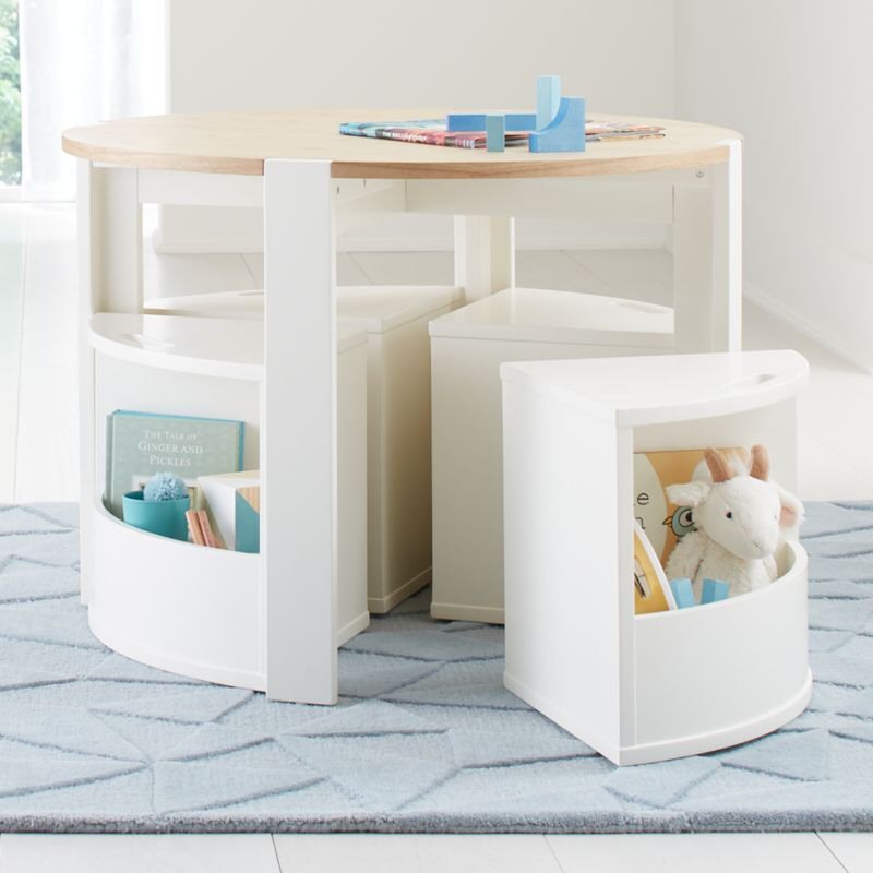 Kids Nesting Table & Chairs Set
