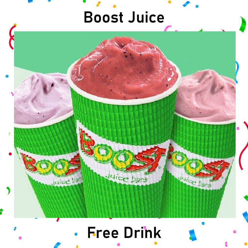 Boost Juice: Free Drink