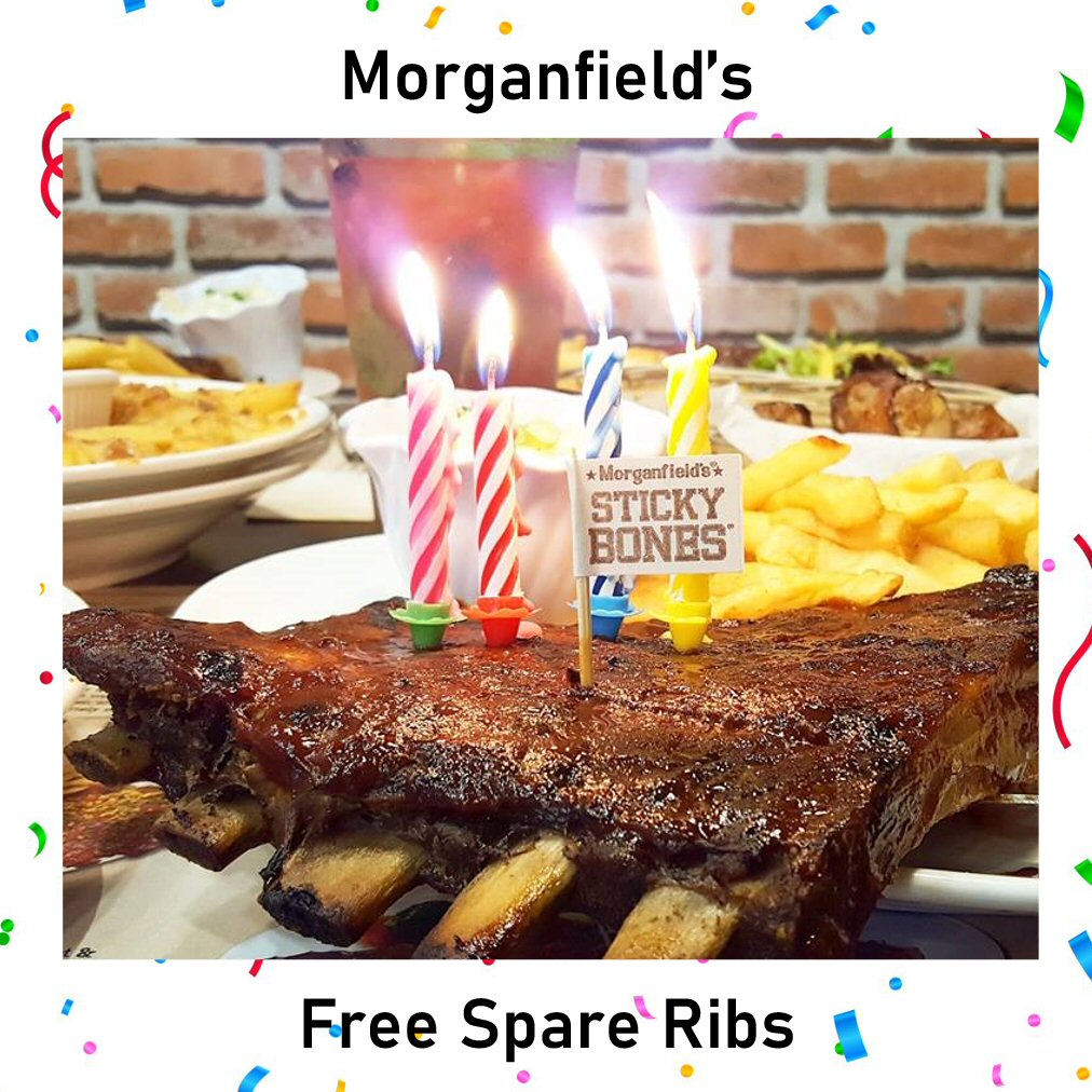 Morganfield’s: Free Spare Ribs