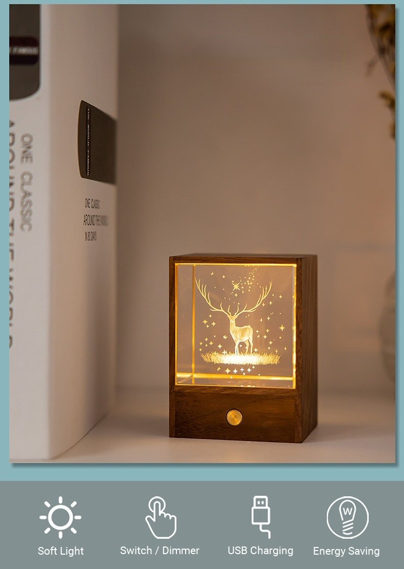 Crystal Night Light Ornament - Features 1