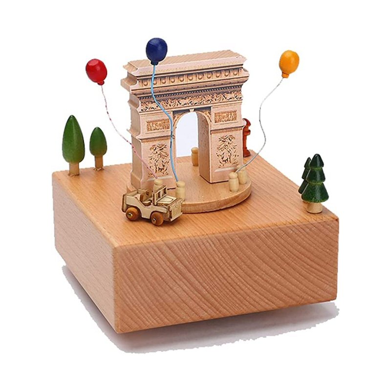 Wooden Music Box - Arc de Triomphe