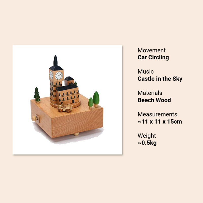 Wooden Music Box - Big Ben Specs