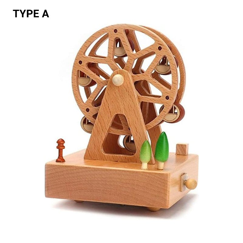 Wooden Music Box - Ferris Wheel Type A