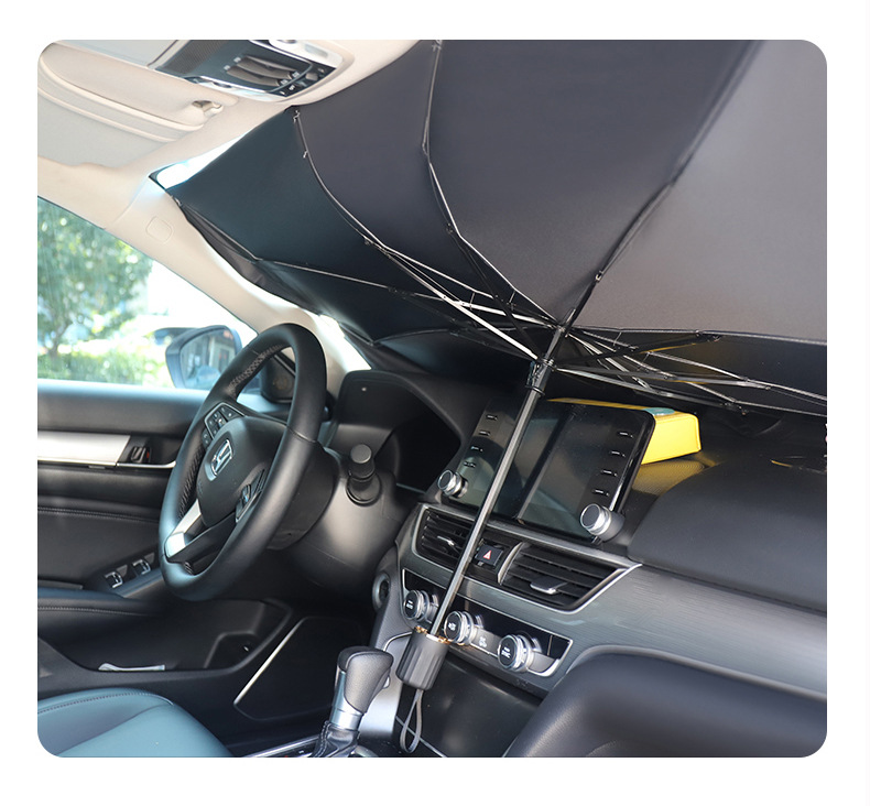 Foldable Windscreen Sunshade with Pouch Description 04