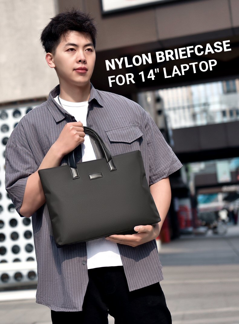 Nylon Laptop Briefcase Description 01