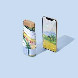 Painted Pocket Umbrella with Pouch 2