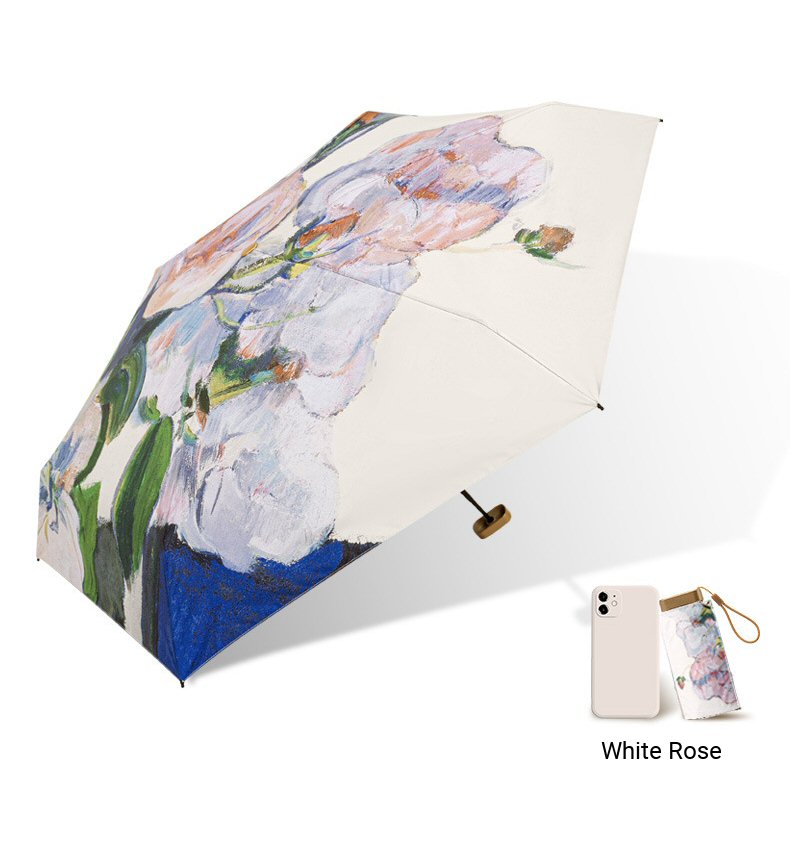 Painted Pocket Umbrella with Pouch Description 12