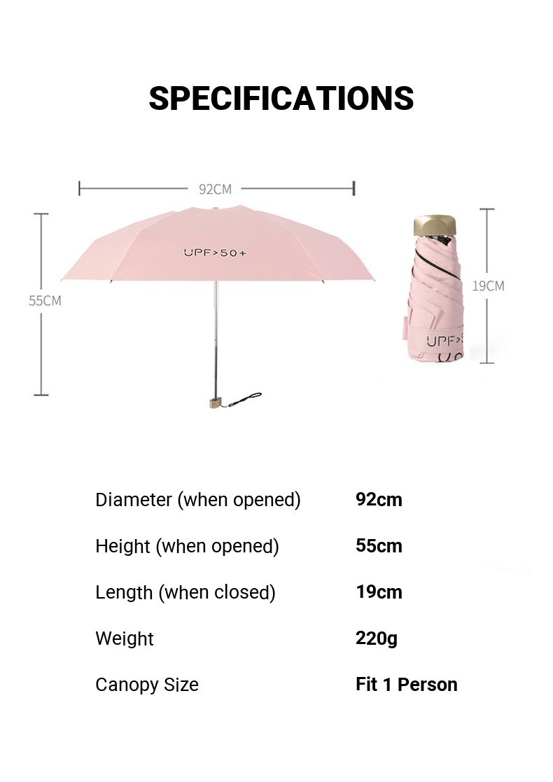 Pocket Umbrella with Pouch Description 18