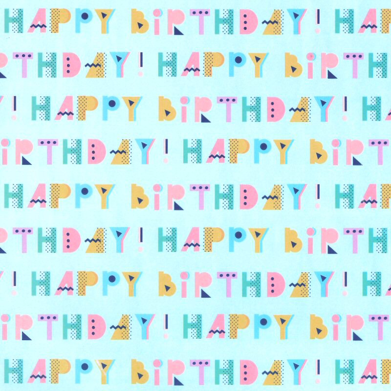 Gift Paper - Happy Birthday
