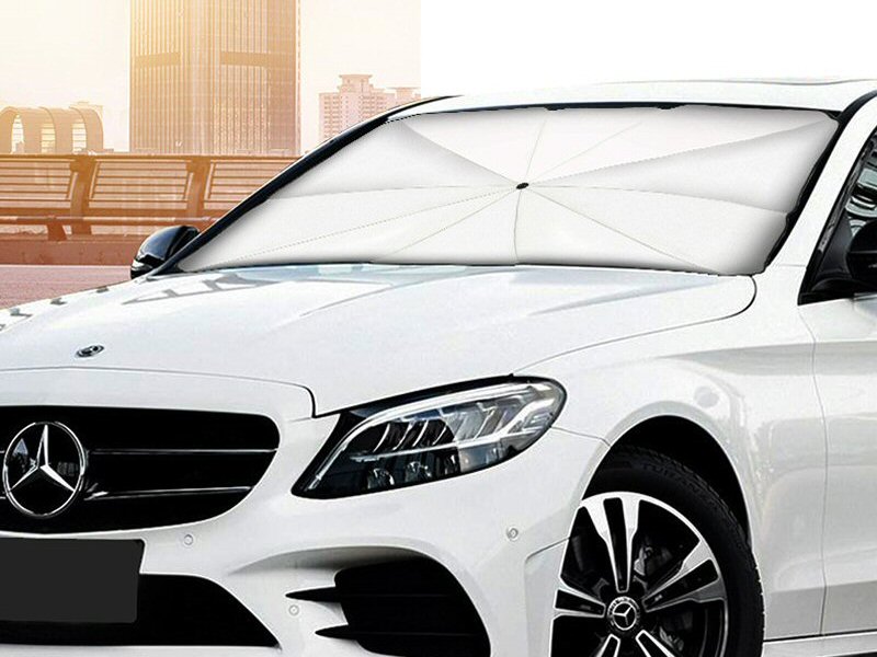 Foldable Windscreen Sunshade with Pouch