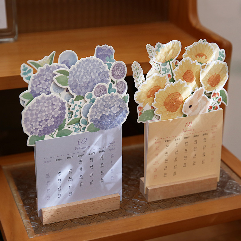 Flower Desk Calendar