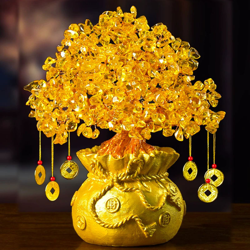 Gold Crystal Money Tree