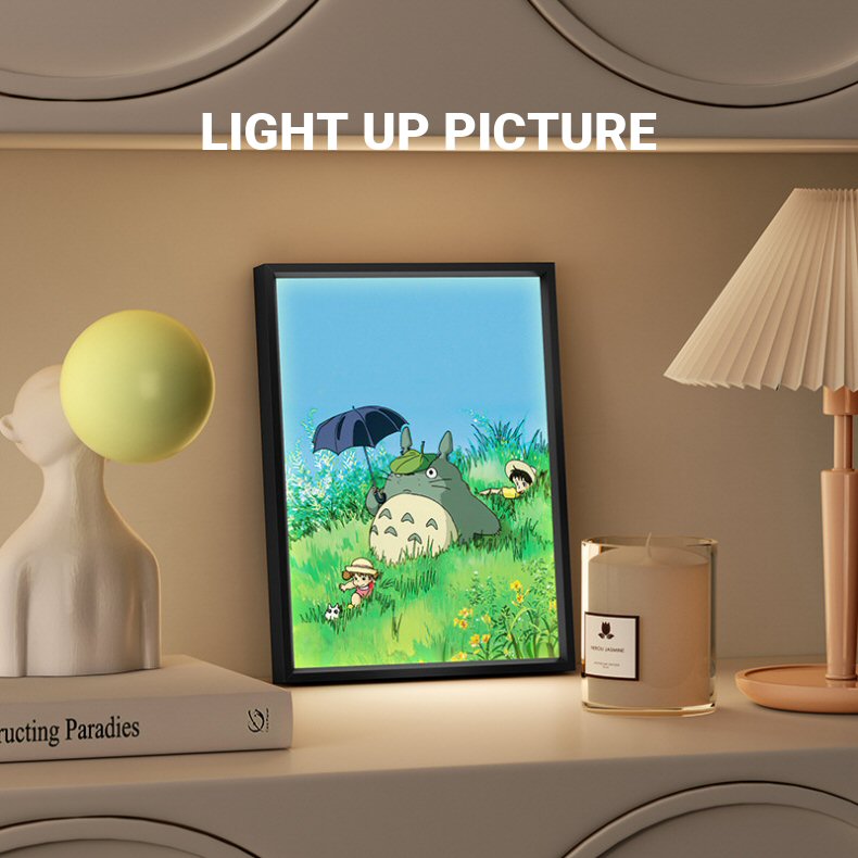 GHIBLI Light Up Picture with Frame Description 2