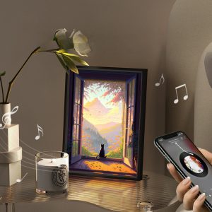 MEOW Light Up Picture with Bluetooth Speaker Frame 1