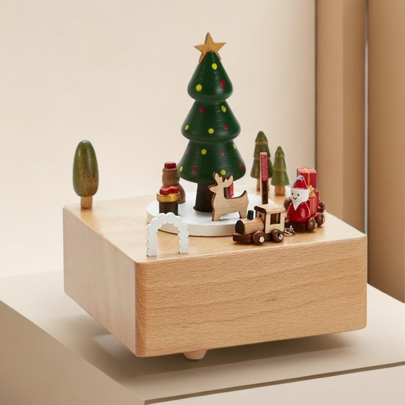 Wooden Music Box - Merry Xmas Type B2