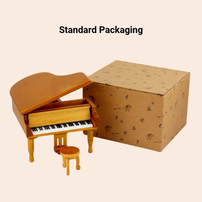 Wooden Music Box - Piano Packaging