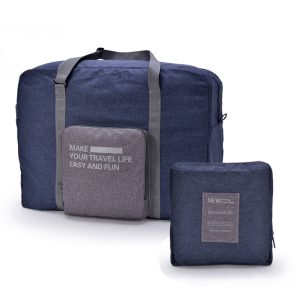 Foldable Waterproof Travel Bag - Blue