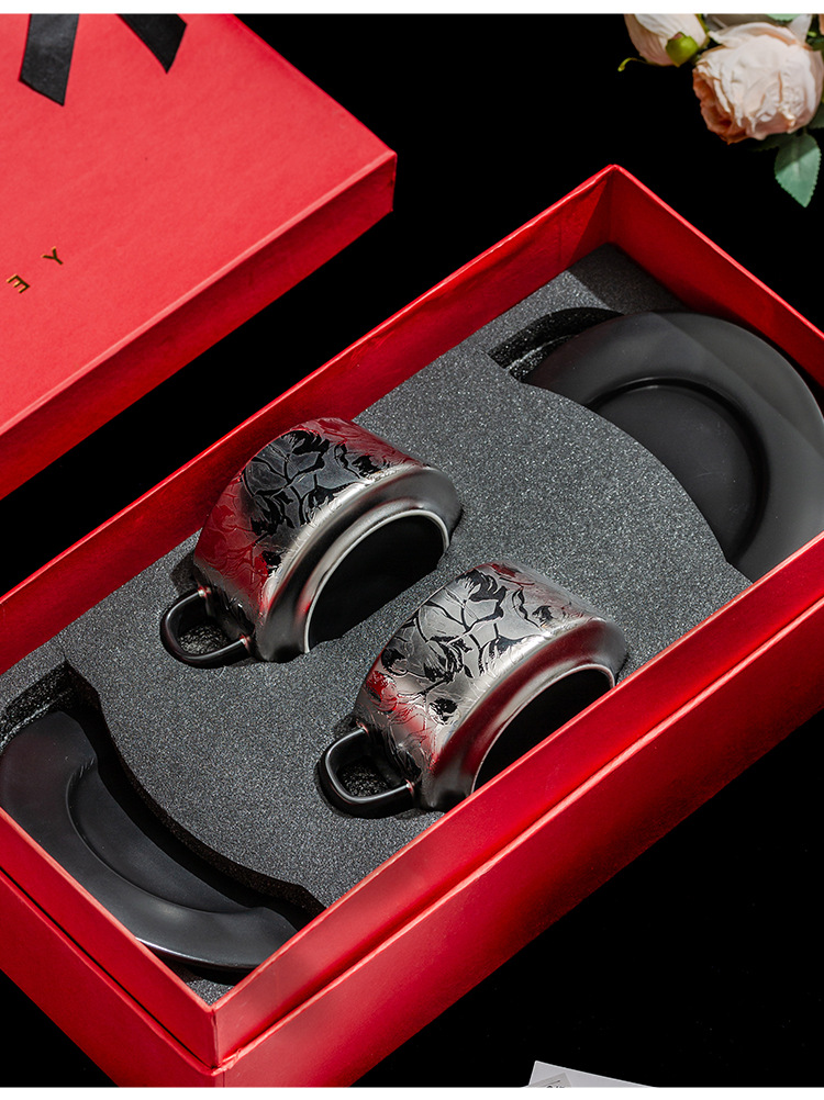 Titanium Ceramic Coffee Cup Gift Set Description 07