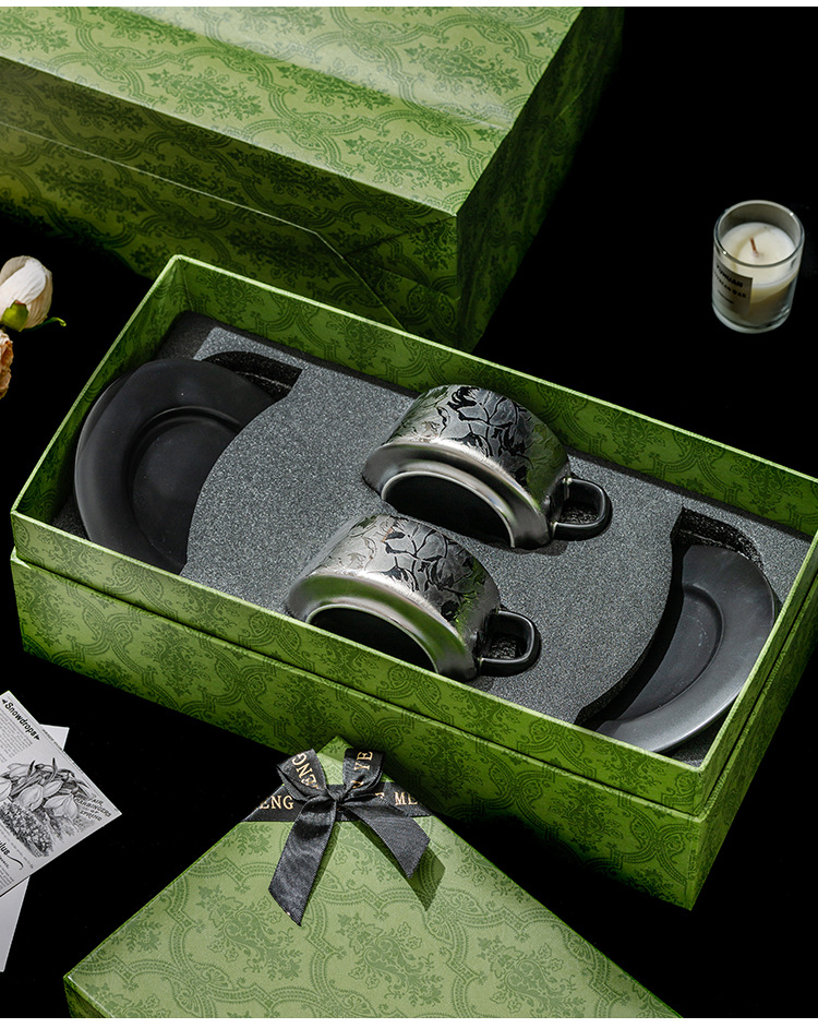 Titanium Ceramic Coffee Cup Gift Set Description 08