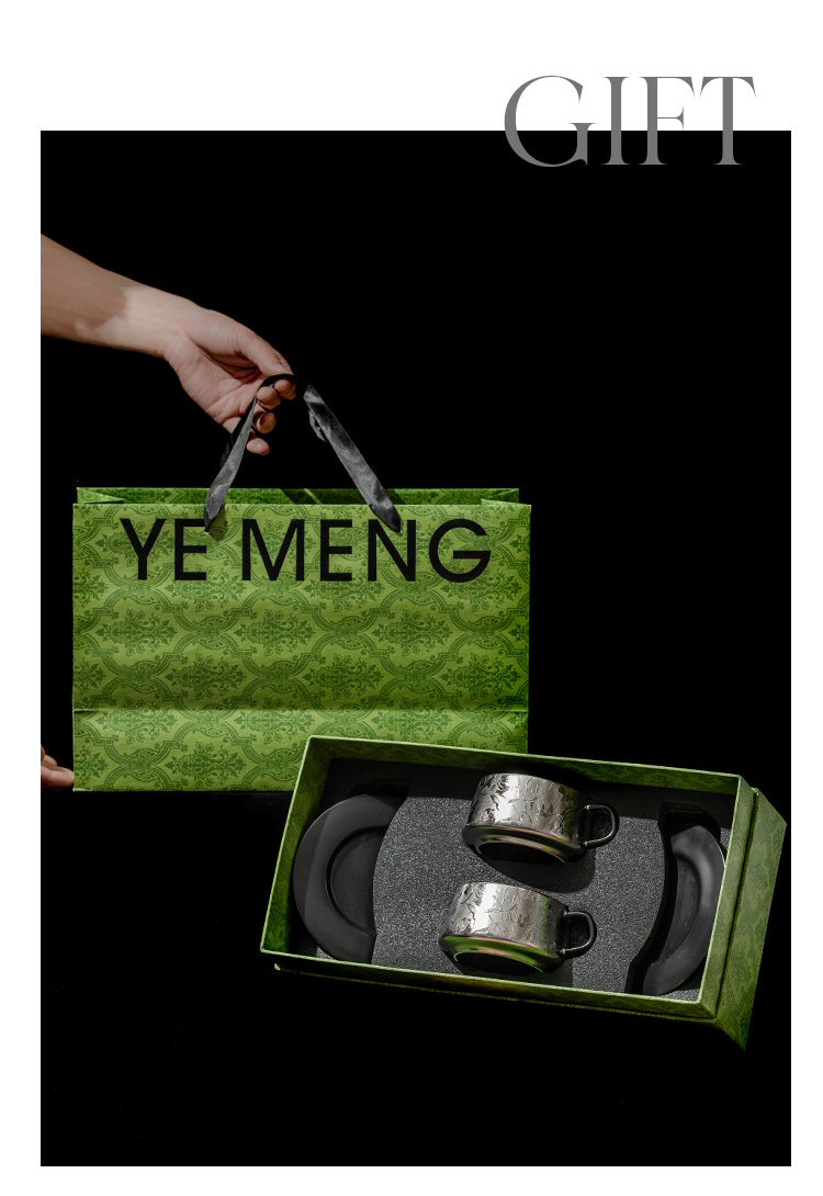 Titanium Ceramic Coffee Cup Gift Set Description 09