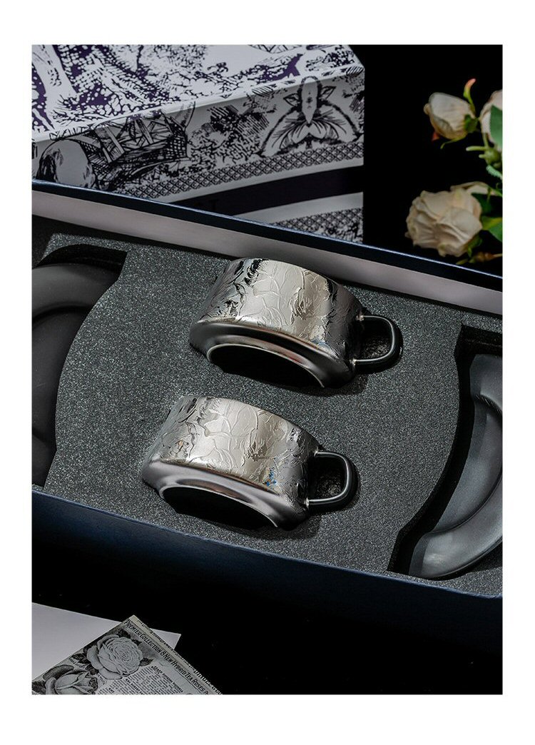 Titanium Ceramic Coffee Cup Gift Set Description 11