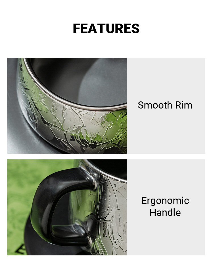 Titanium Ceramic Coffee Cup Gift Set Description 12