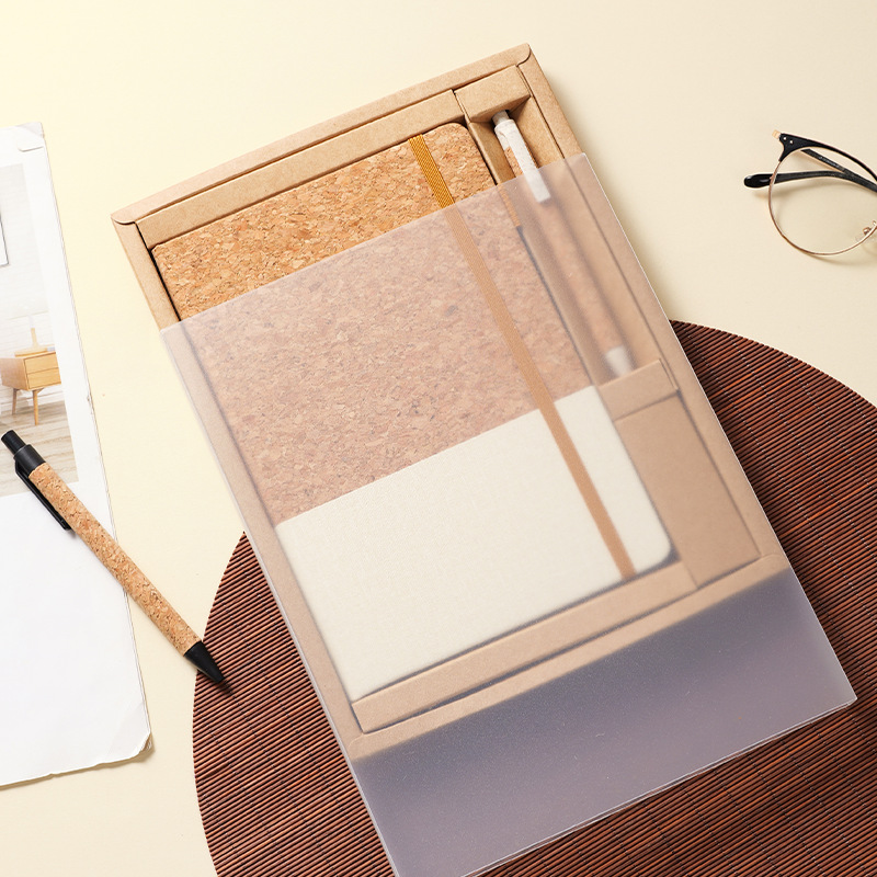 Cork PU Notebook Gift Set 2