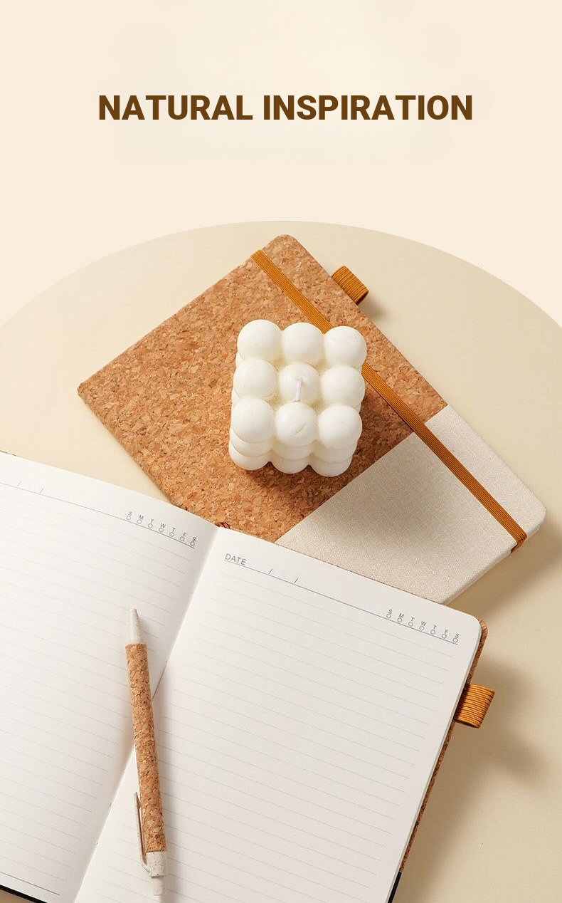 Cork PU Notebook Gift Set Description 04