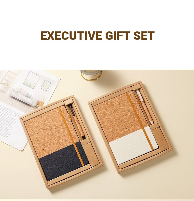Cork PU Notebook Gift Set Description 09