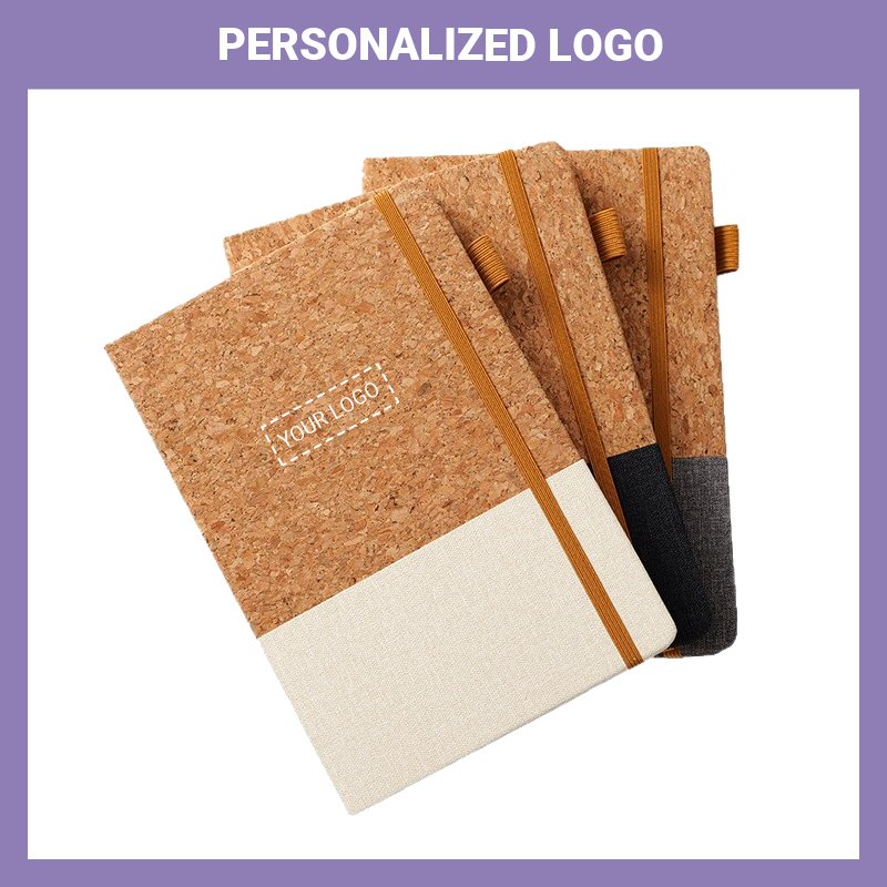Cork PU Notebook Gift Set Personalized