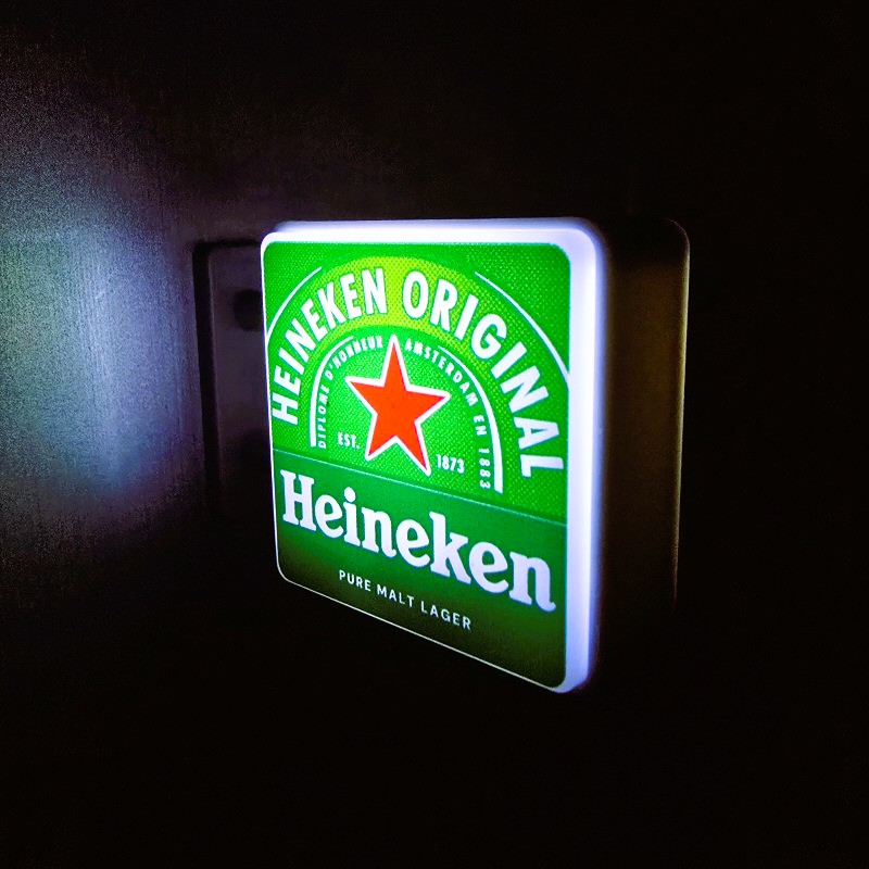 Heineken Light-Up Sign Fridge Magnet 1