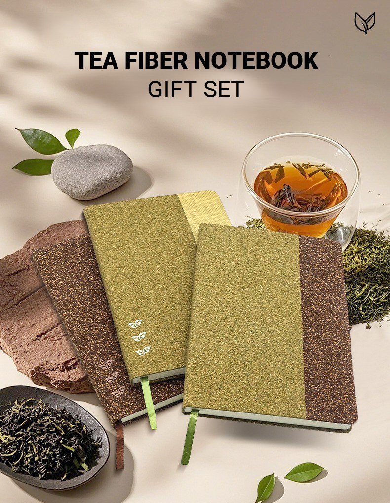 Tea Fiber Notebook Gift Set Description 01